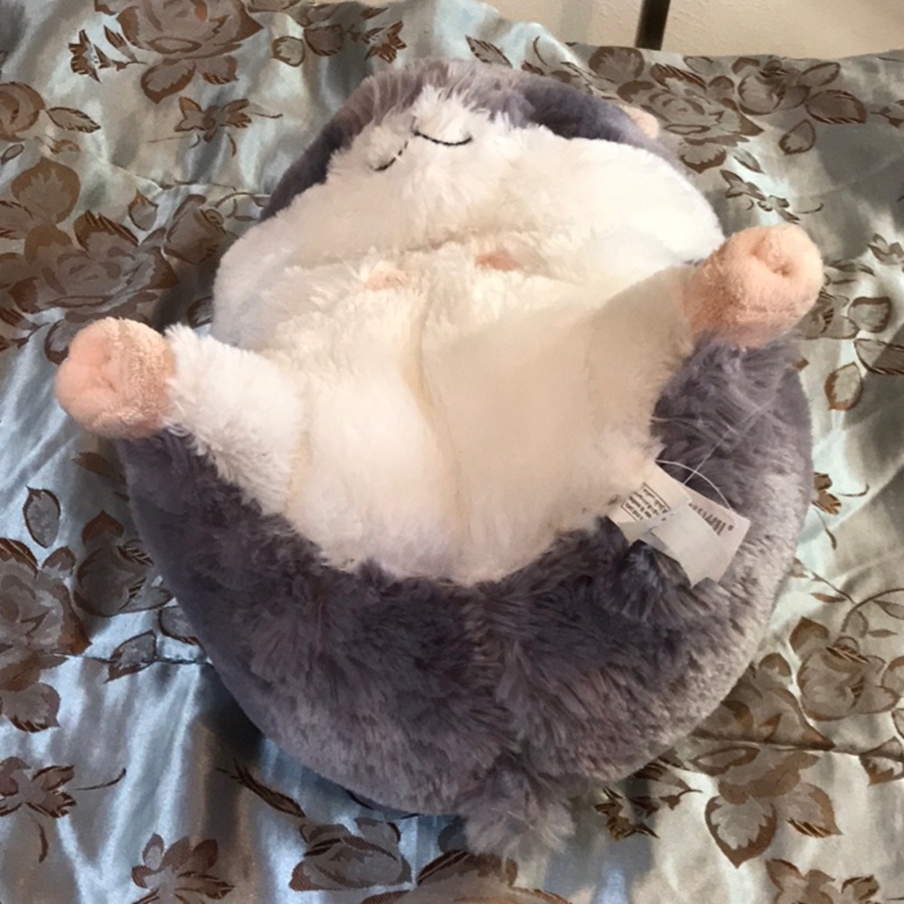 Soft plush stuffed chubby mouse big eyes 11 inches - Picture 6 of 9